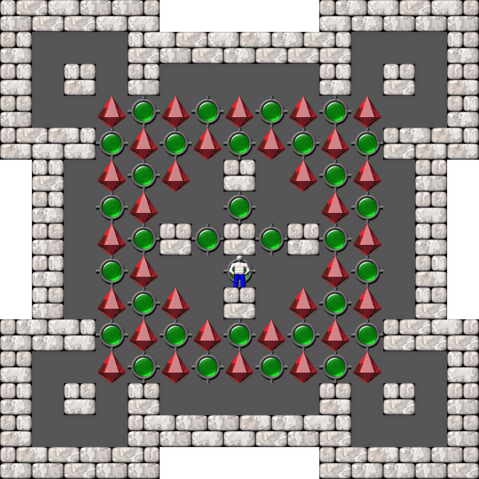 Sokoban Sasquatch 07 Arranged level 32